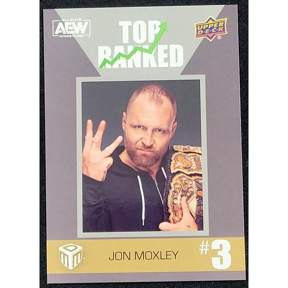 2022 UPPER DECK AEW JON MOXLEY SILVERTOP RANKED ACHIEVEMENT